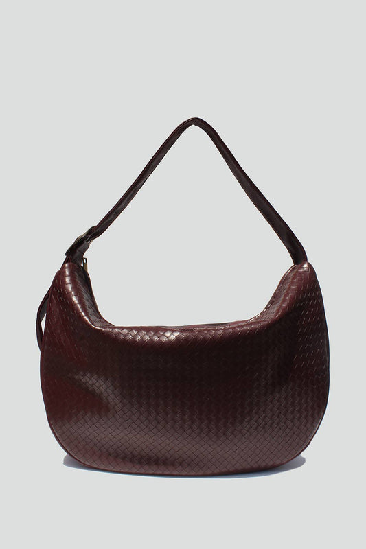 Naomi Woven Tote : Brown Woven