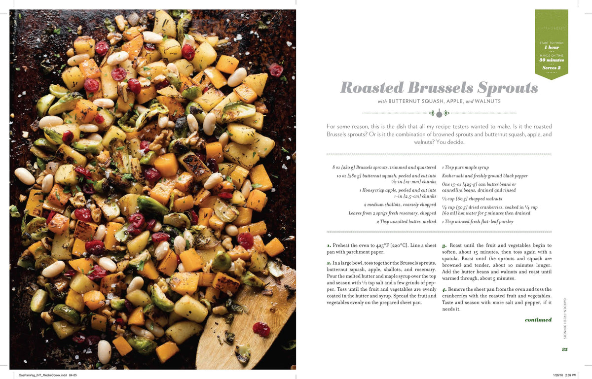 One Pan, Two Plates: Vegetarian Suppers