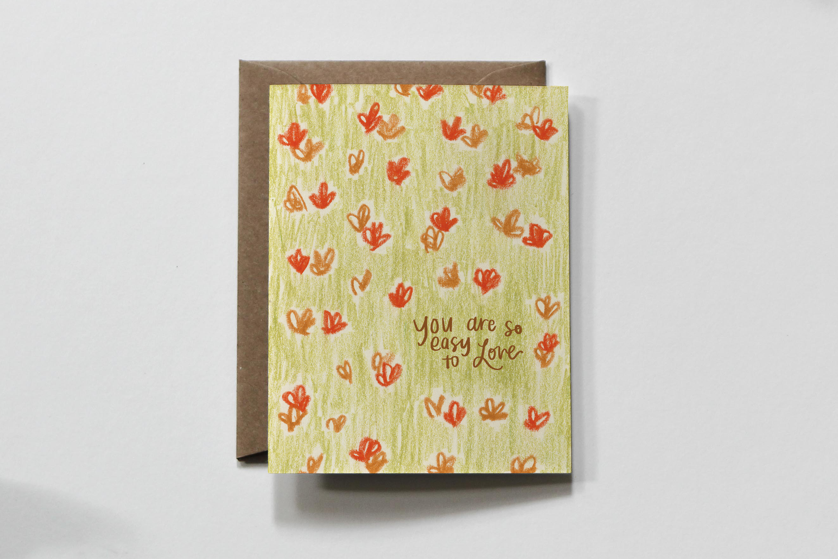 Easy to Love | Floral Love Friendship Greeting Card