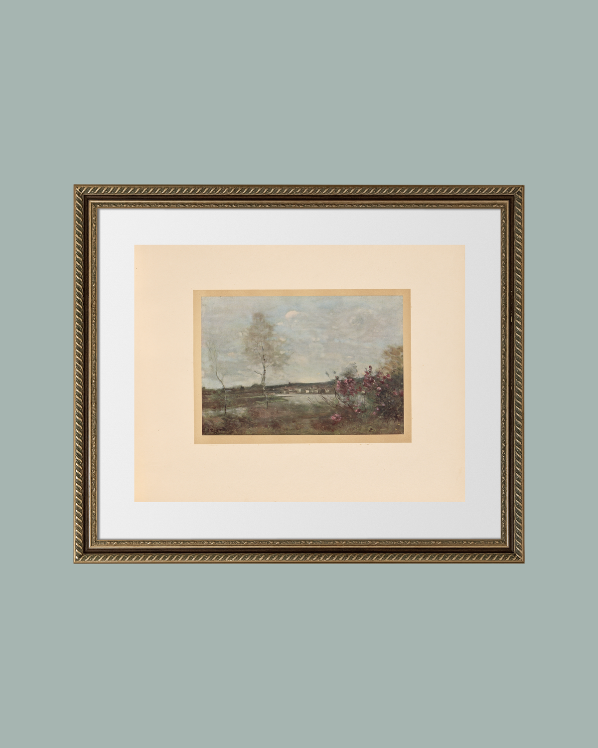 French Landscape I Antique Art Print
