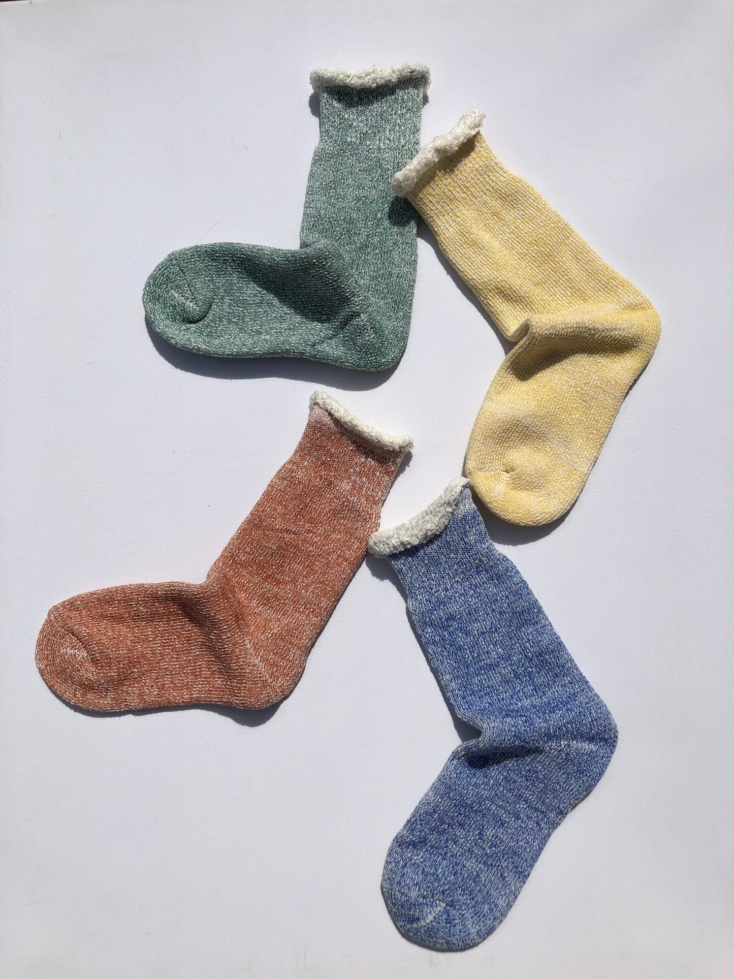 Terry Loop Socks in Lemon