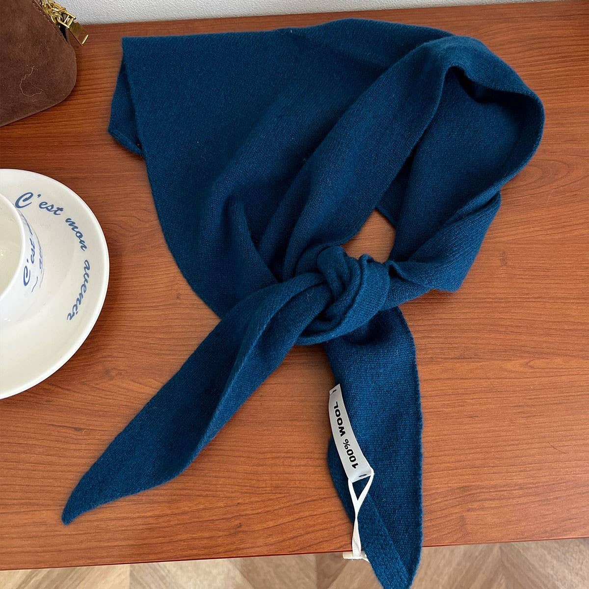 100% Merino Wool Triangle Scarf - 3 colors