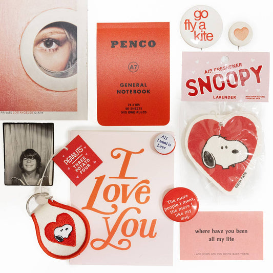 3P4 x Peanuts® Valentine - Snoopy Heart Patch Keychain