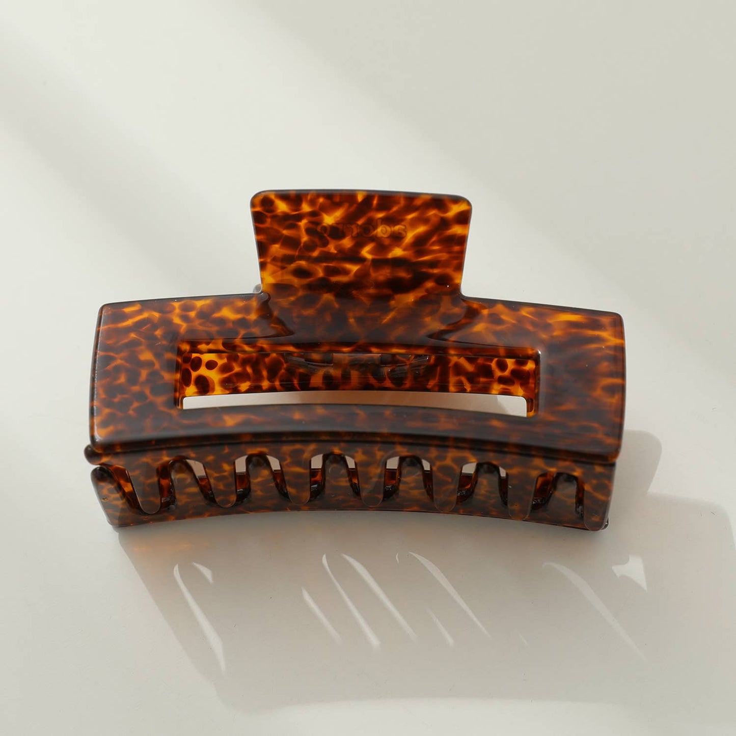 Luna Medium Vintage Stone | Classic Med Rectangle Claw Clip