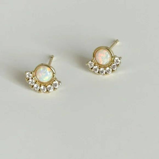Naya Opal Stud Earrings