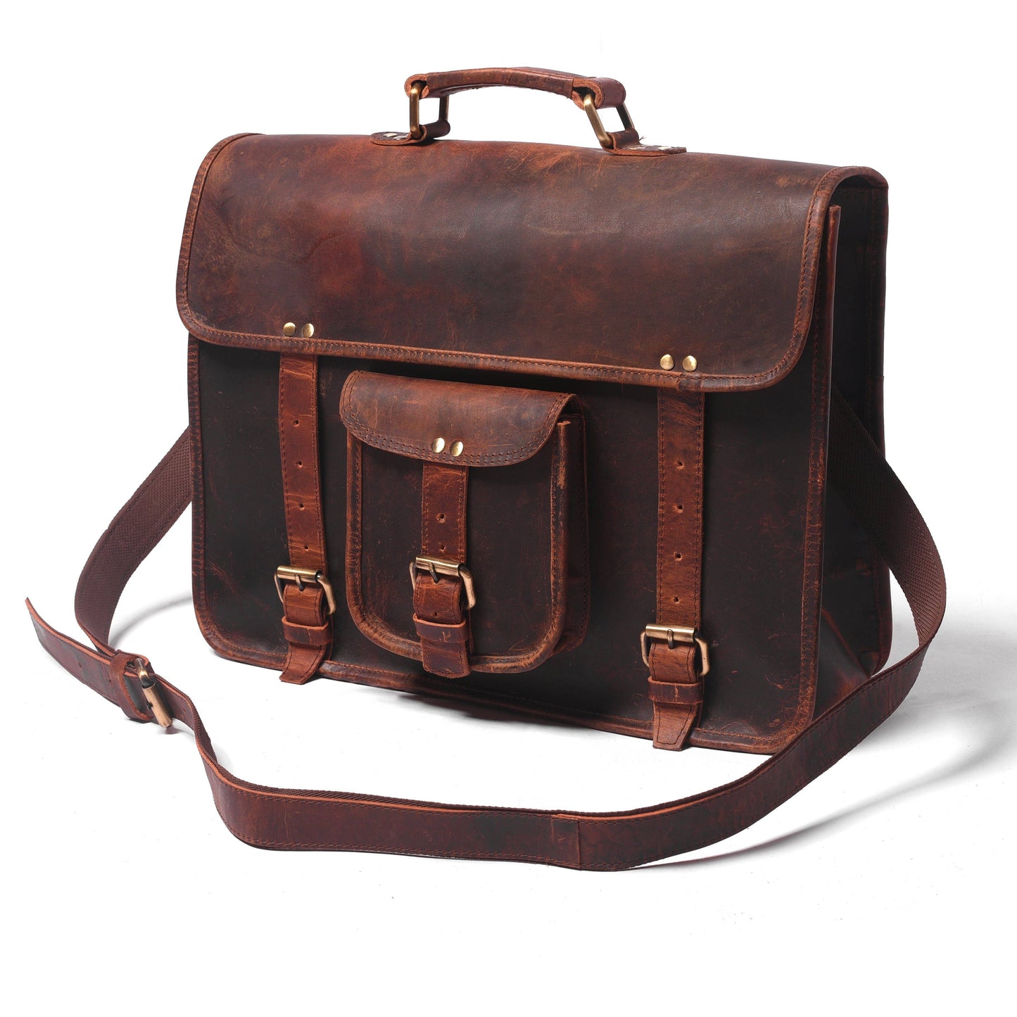 Loculus Leather Messenger Bag