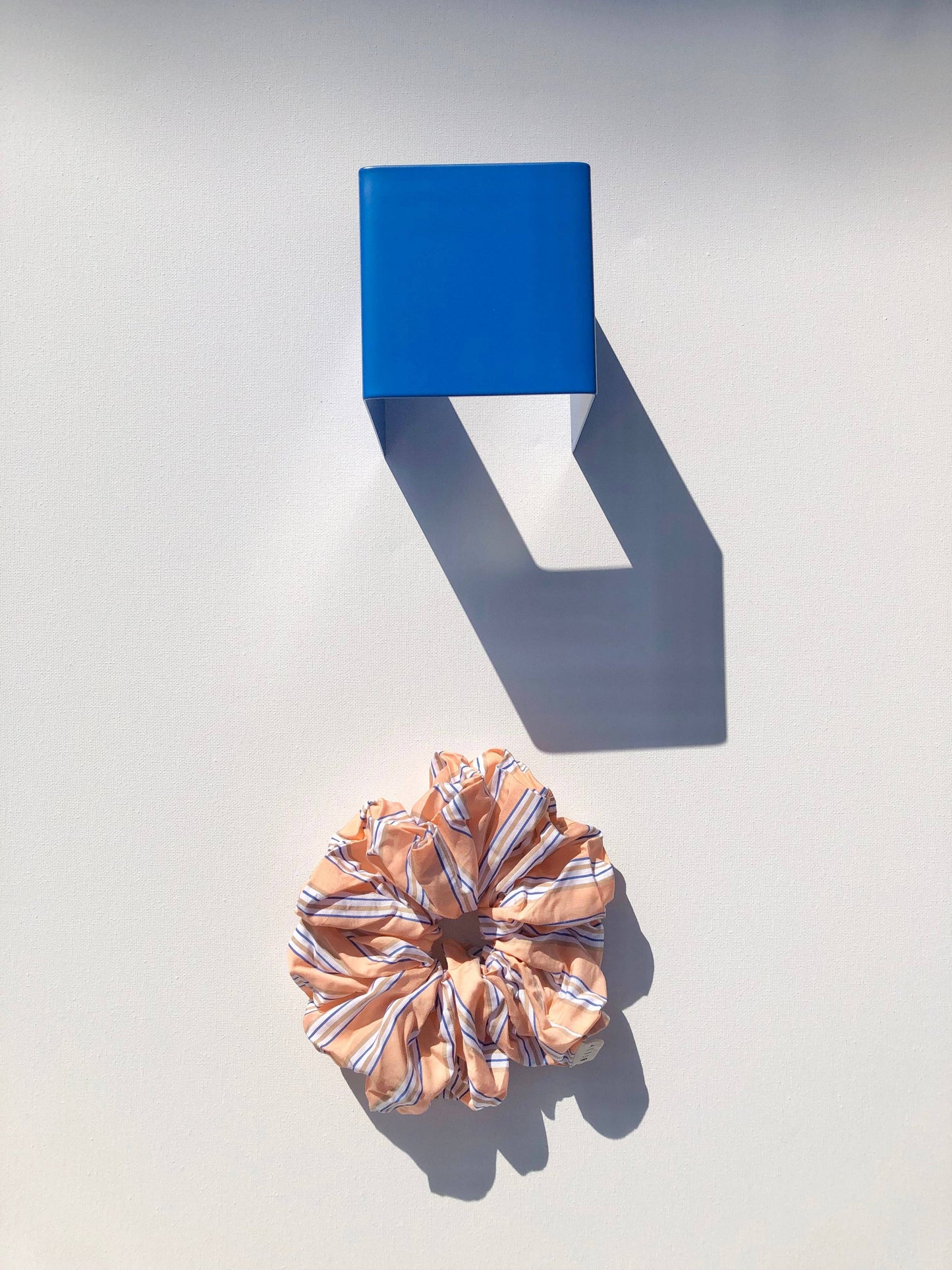 SMART STRIPE SCRUNCHIES: Peach / 19cm