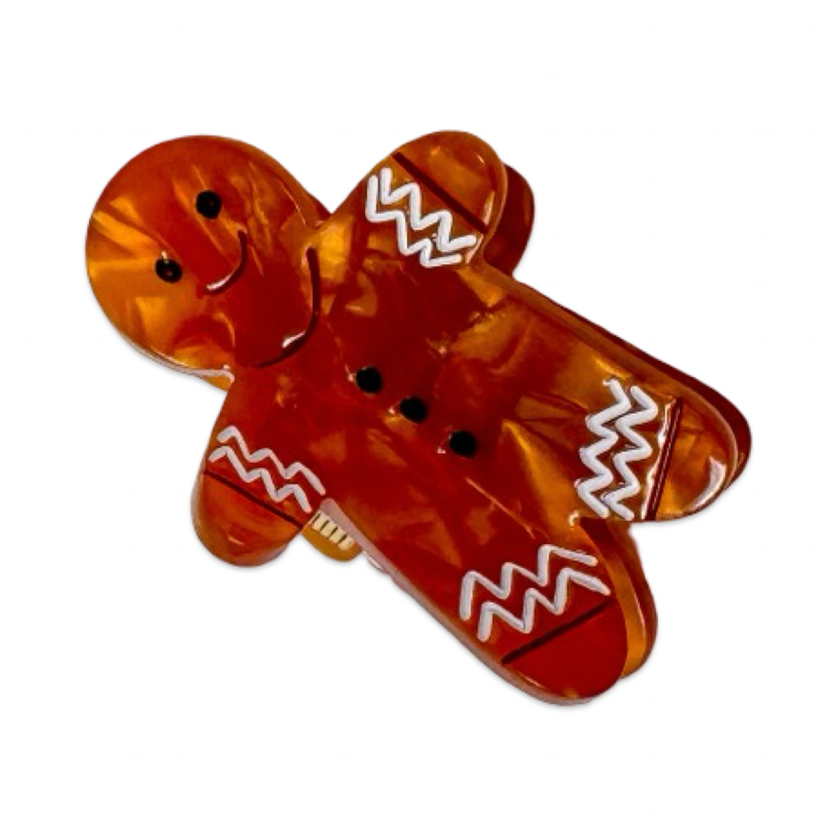 PREORDER: Mini Gingerbread Holiday Cookie Hair Claw Clip