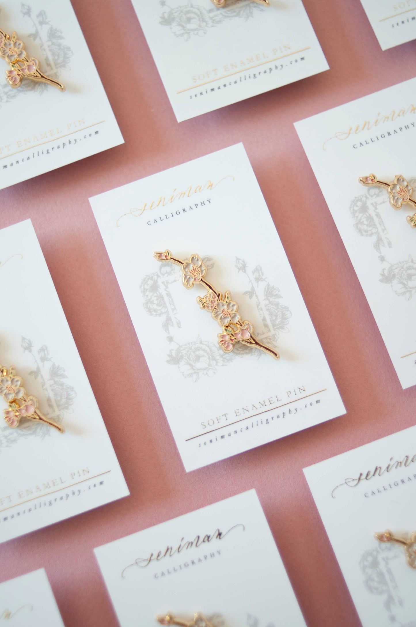 Cherry Blossom Enamel Pin