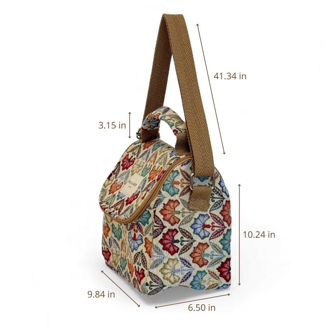 Insulated Lunch Bag in Flora