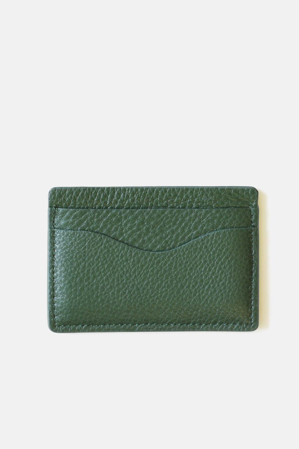 Classic Leather Cardholder: Grey