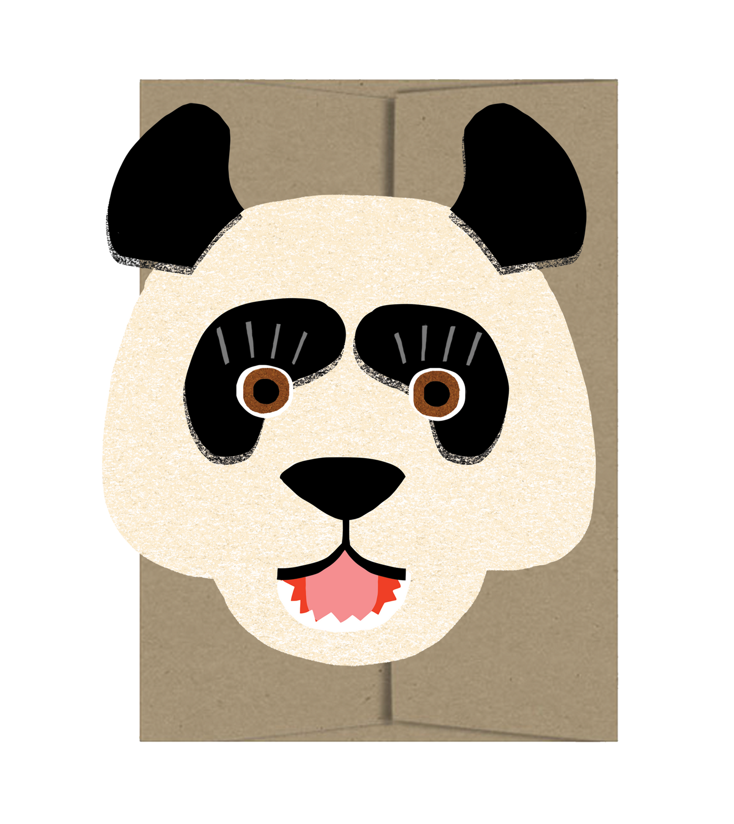 Panda Die Cut Card - Wild Bunch Collection
