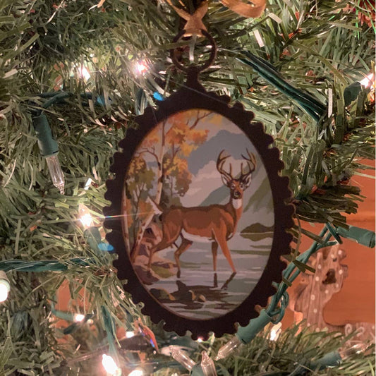 Set of 5 Wildlife Paint-by-Number Ornaments