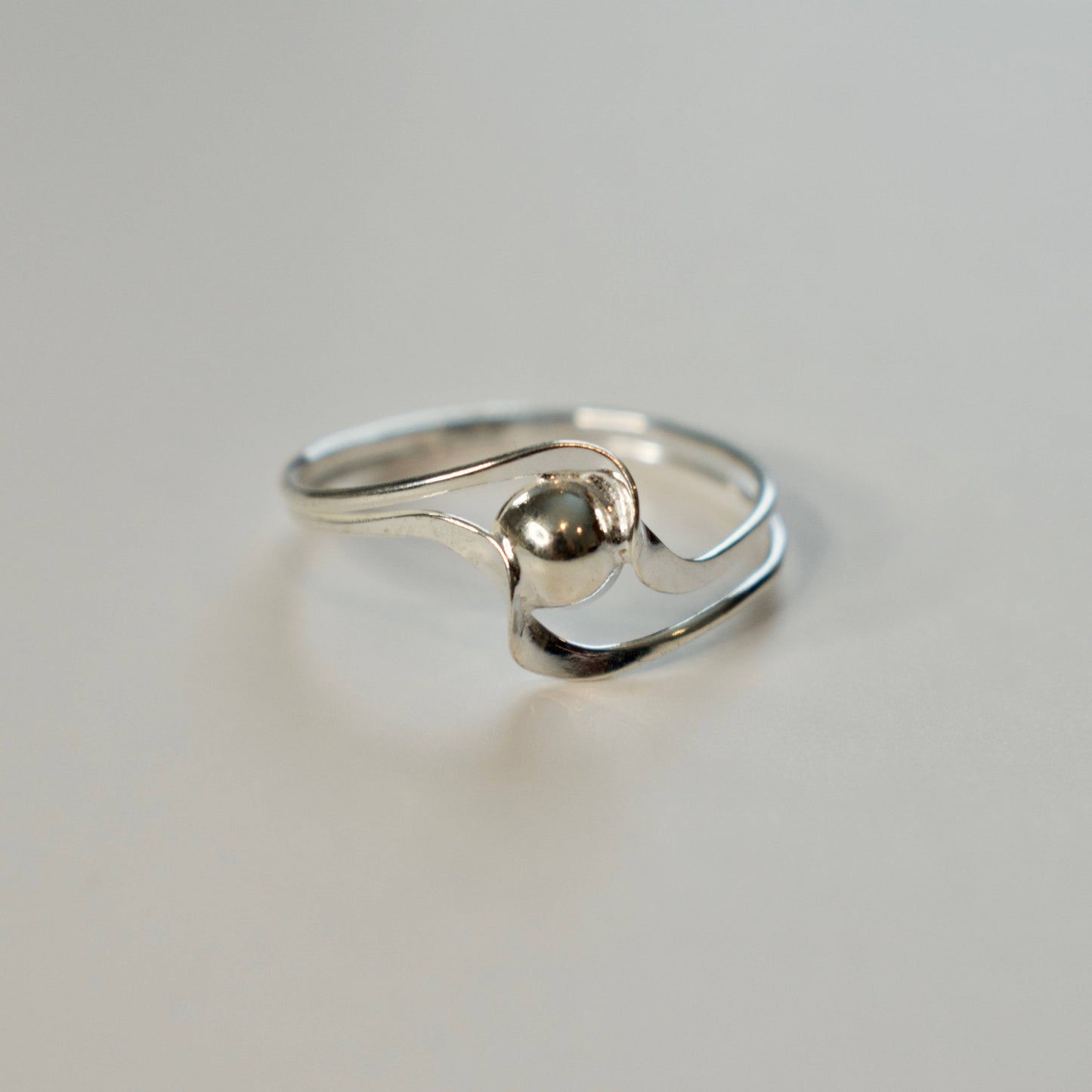 Sterling Silver Wave Stackable Ring