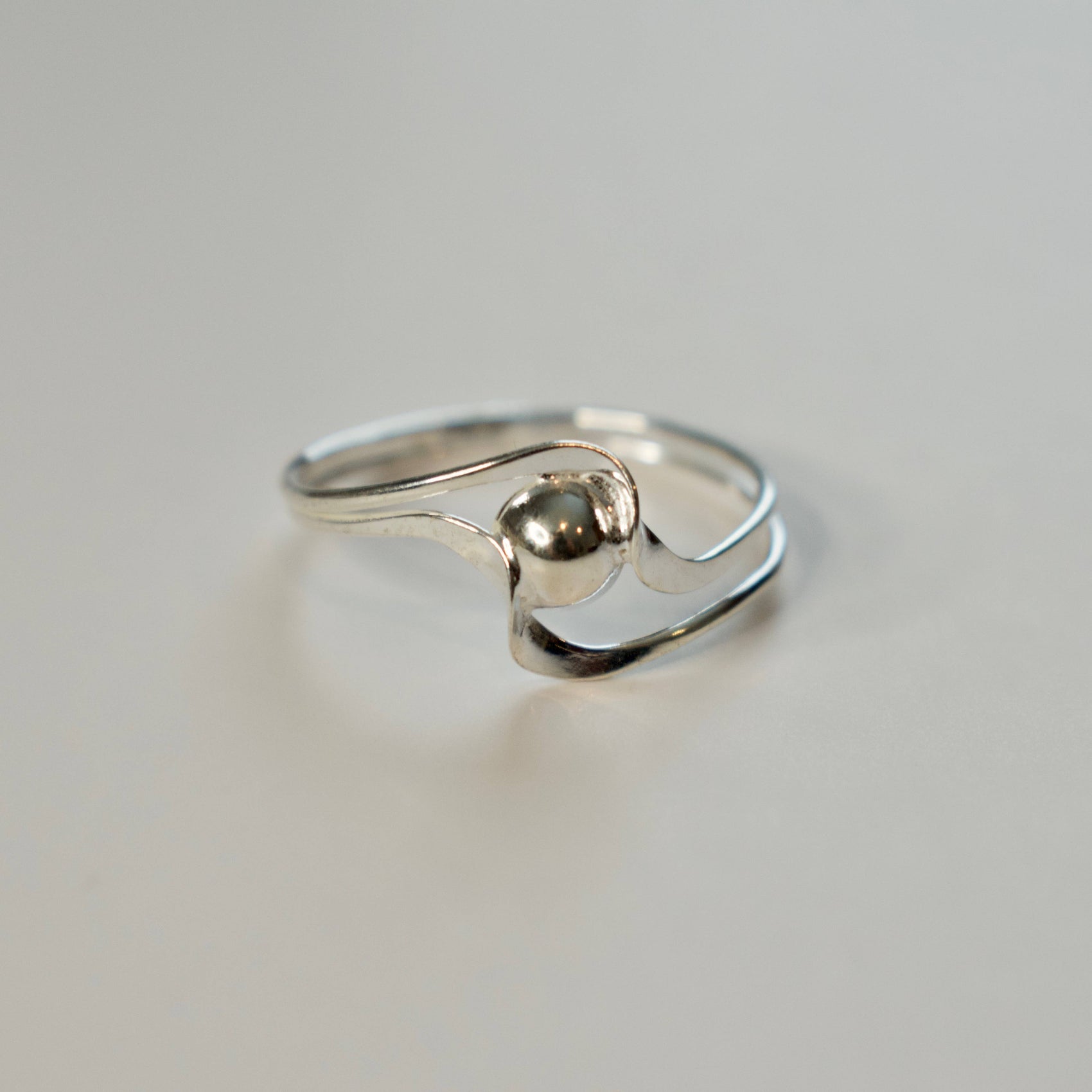 Sterling Silver Wave Stackable Ring