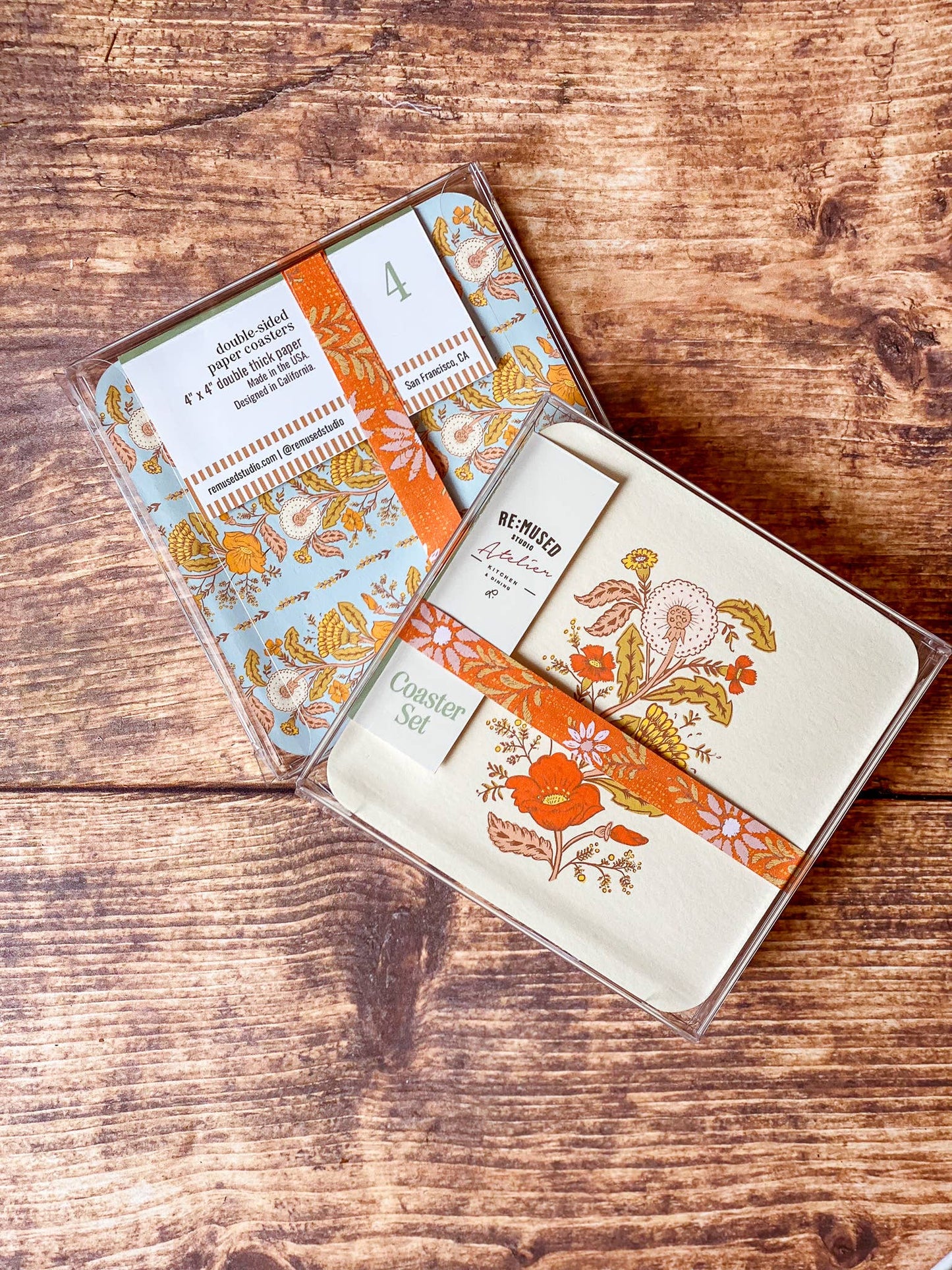 Wildflower Reverie Coaster Set-Double Sided