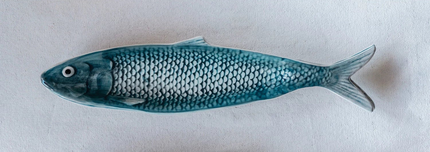 Hand-Painted Sardine Plates