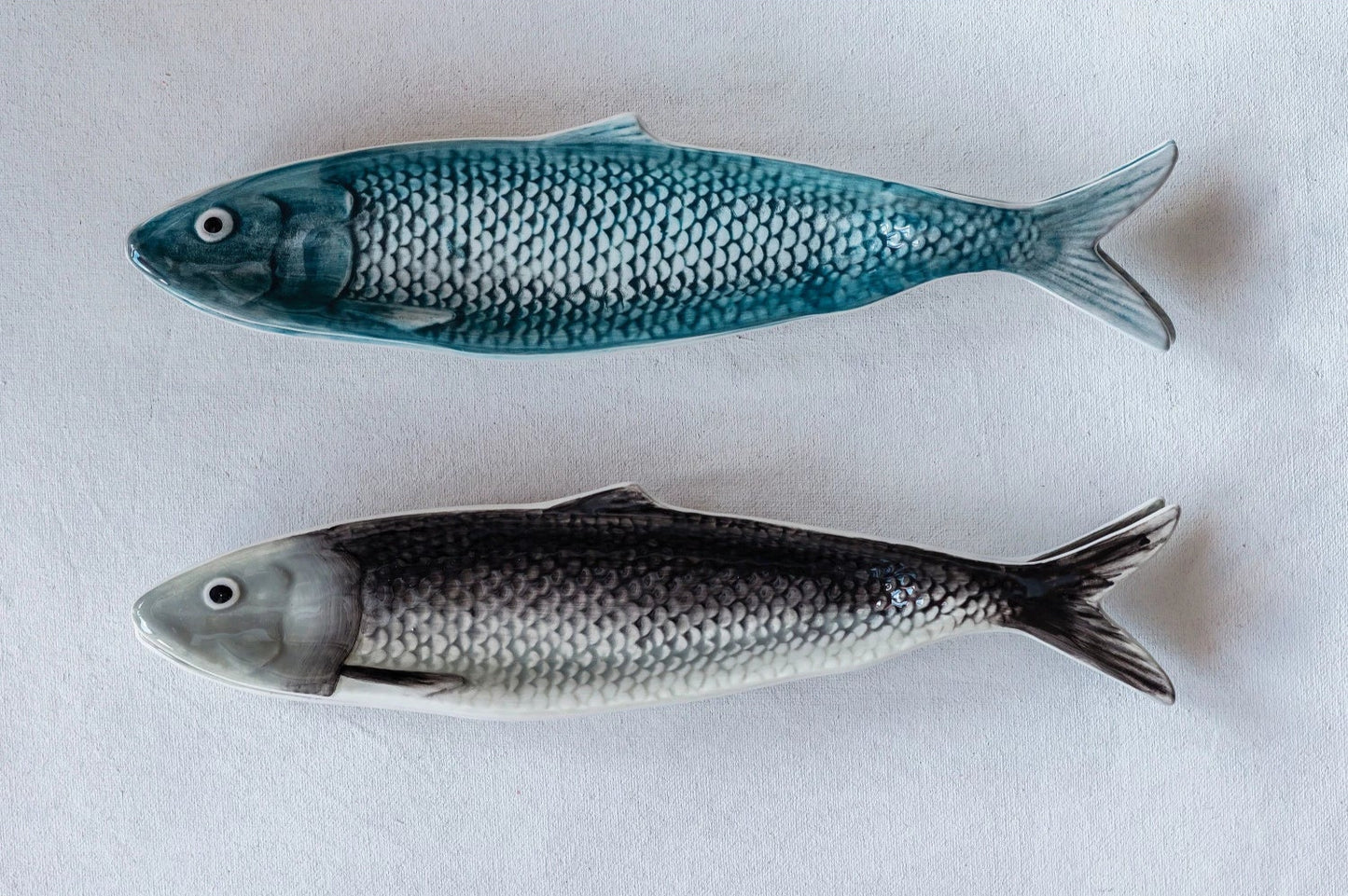 Hand-Painted Sardine Plates