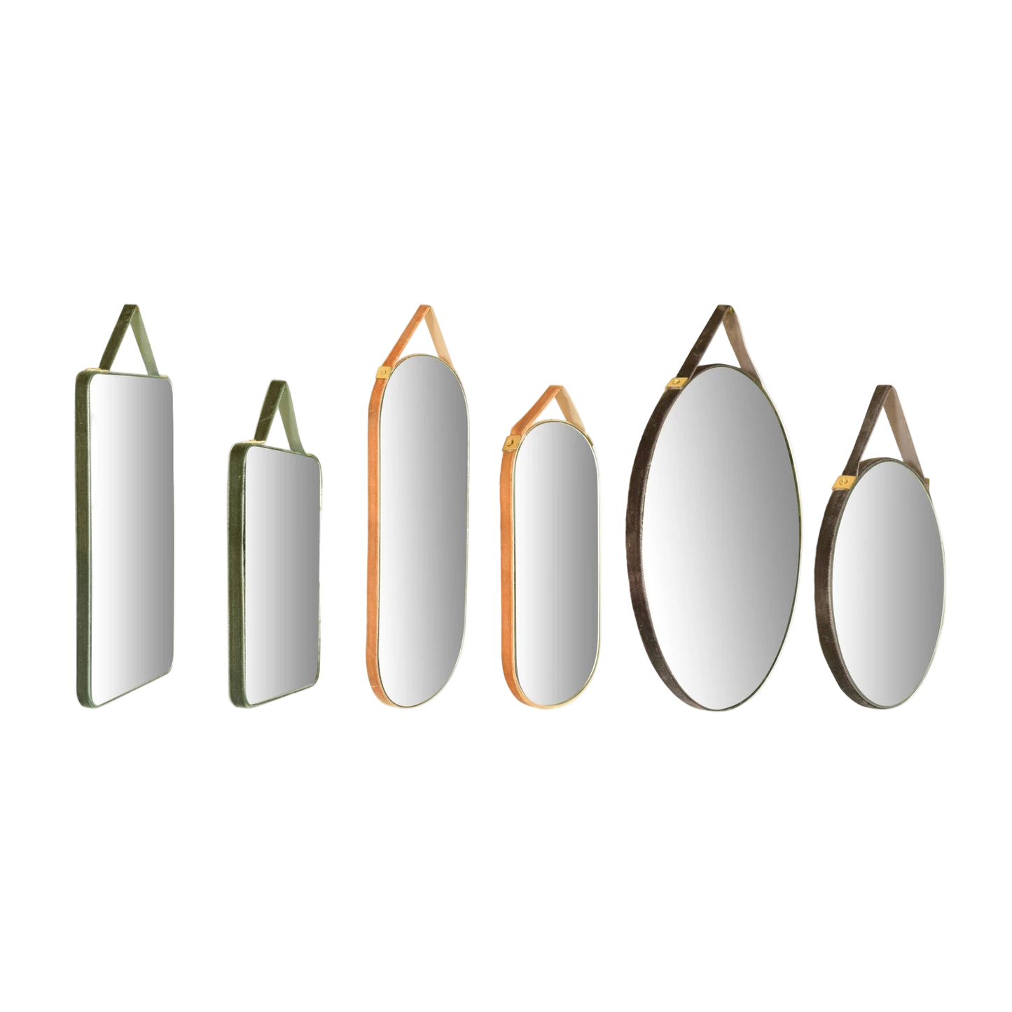 Velvet Edged Wall Mirrors - 6 sizes