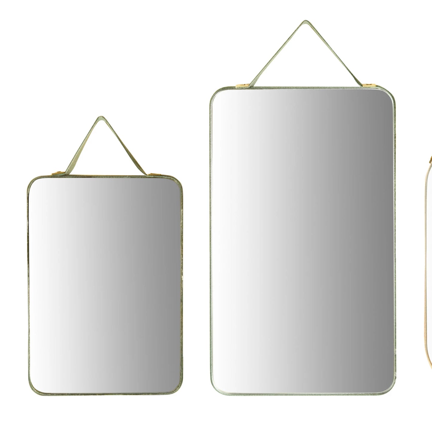 Velvet Edged Wall Mirrors - 6 sizes