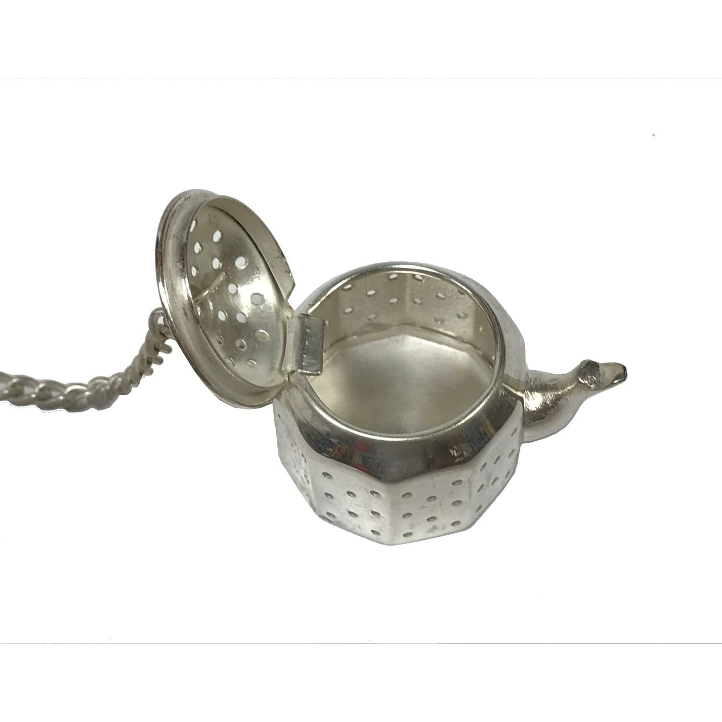 Silver-Plated Tea Kettle Loose Leaf Tea Strainer | Teaware