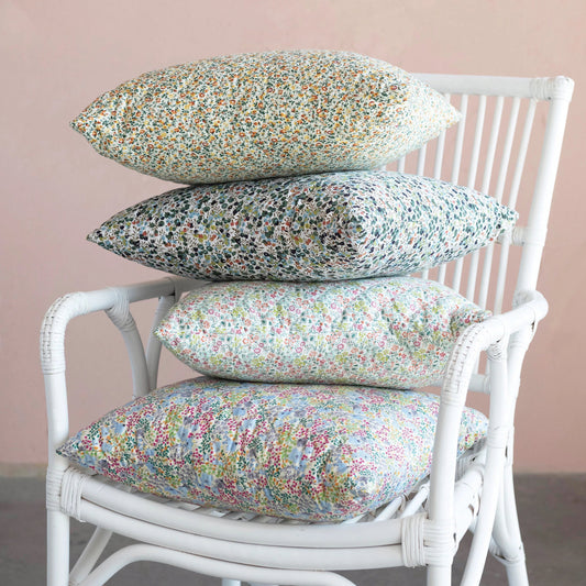Ditsy Floral Pattern Printed Pillow -- 4 styles