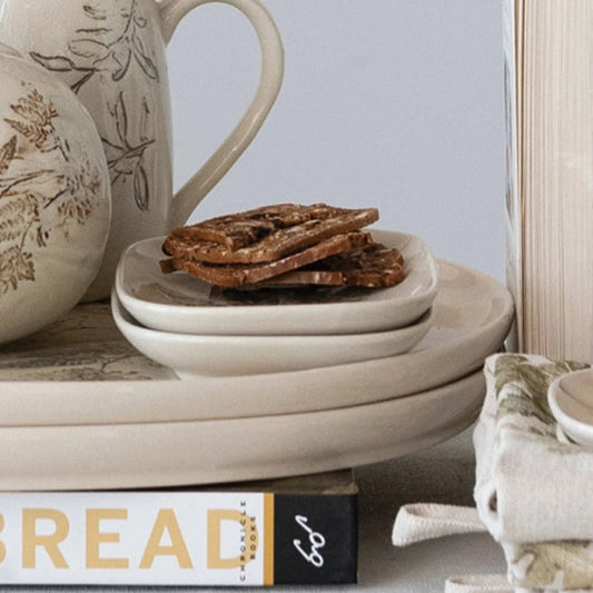 Debossed Stoneware Dish