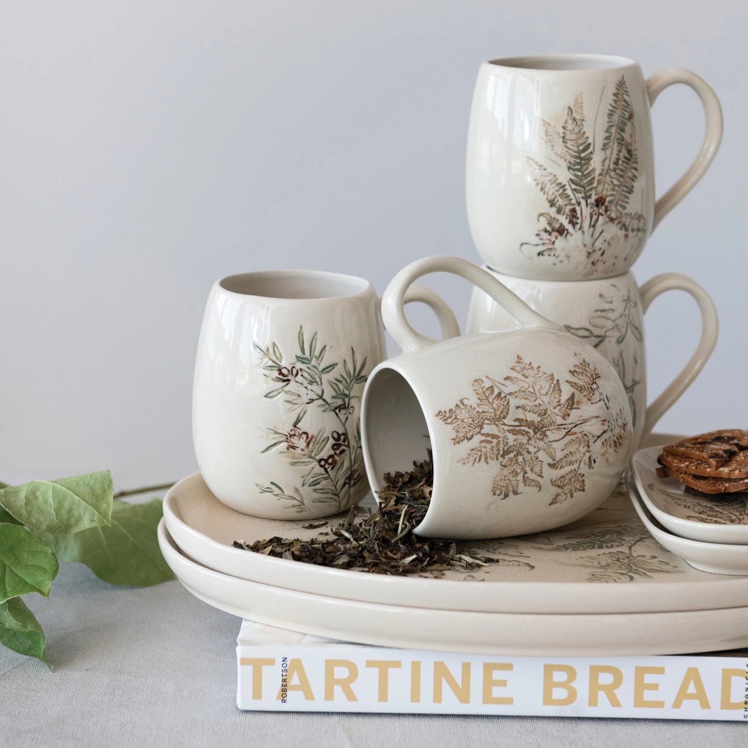 Botanical Debossed Mug