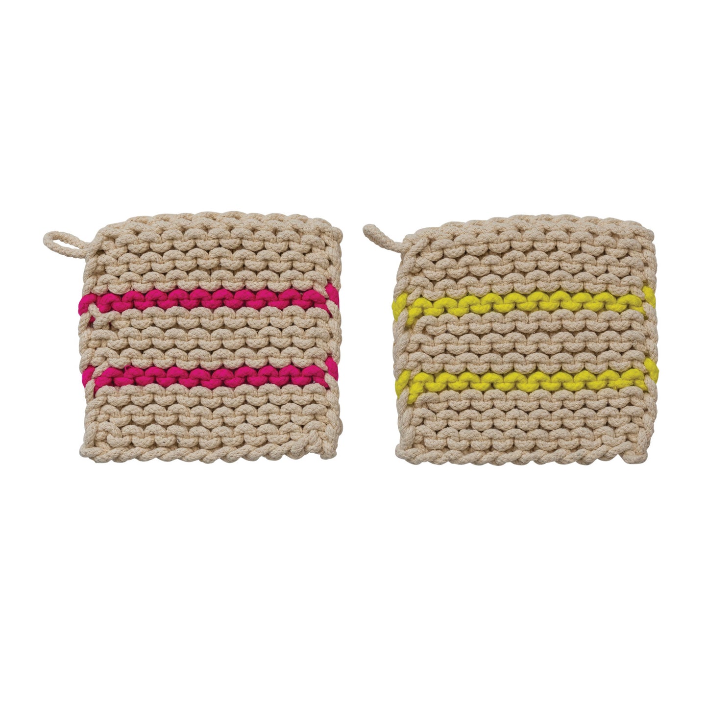 Crocheted Pot Holder - 2 Colors