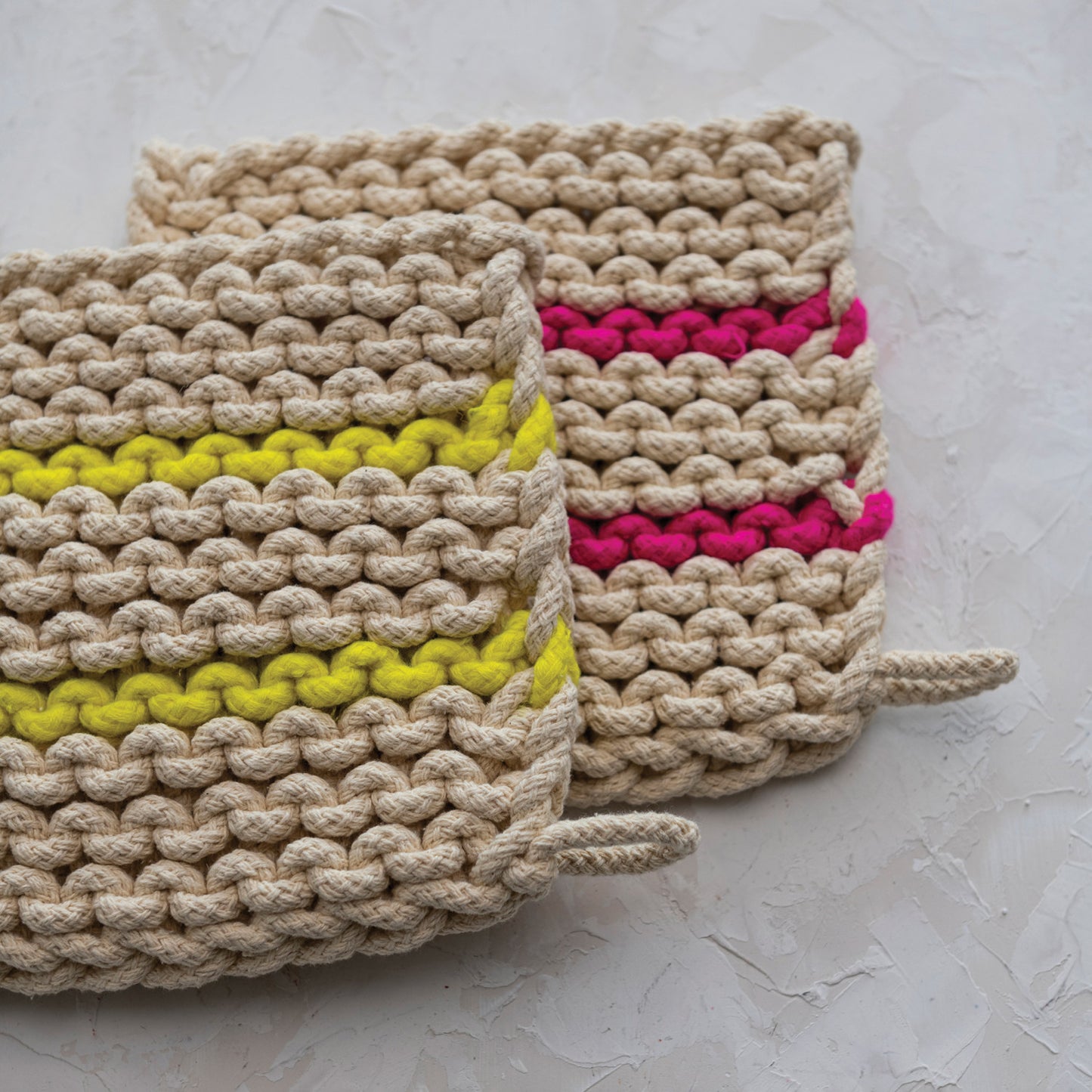 Crocheted Pot Holder - 2 Colors
