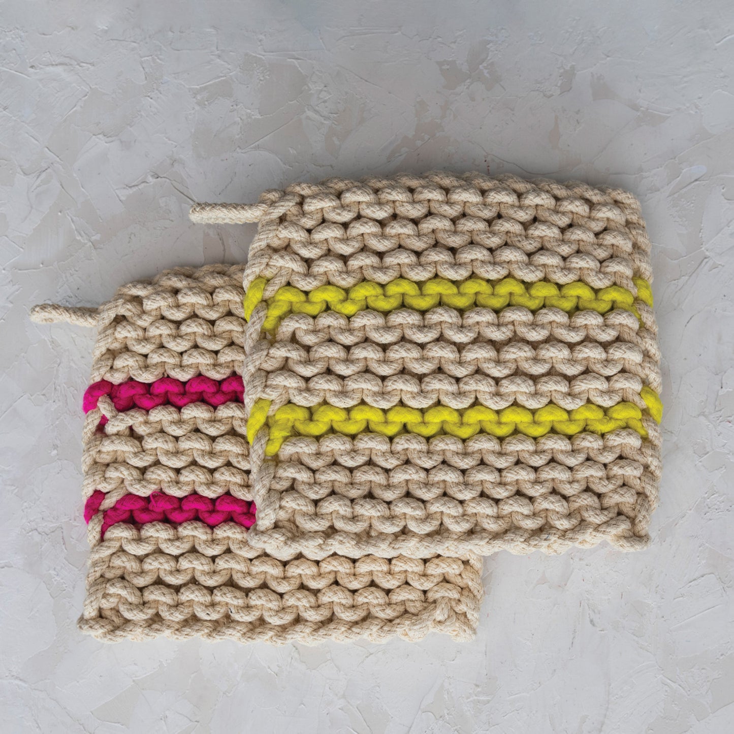 Crocheted Pot Holder - 2 Colors