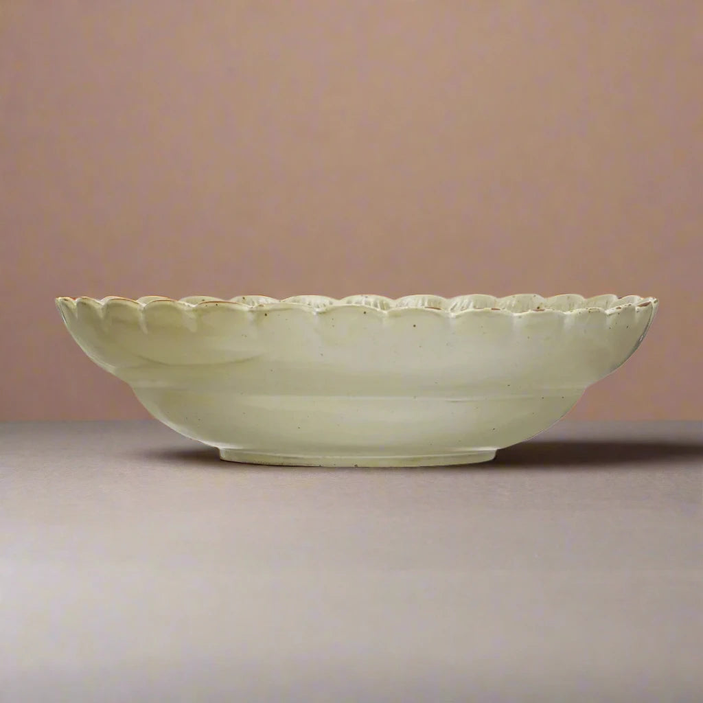 Scalloped Edge Serving Bowl