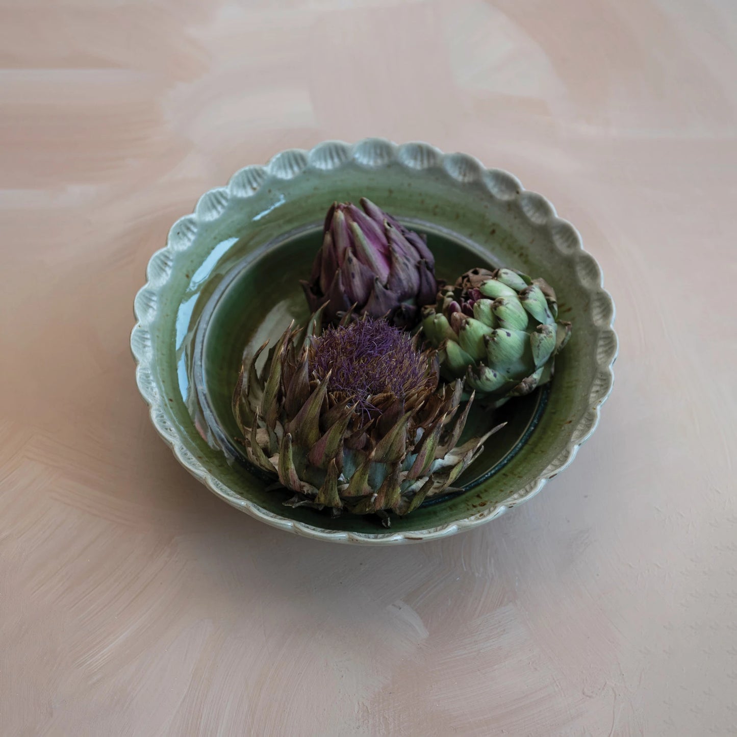 Scalloped Edge Serving Bowl