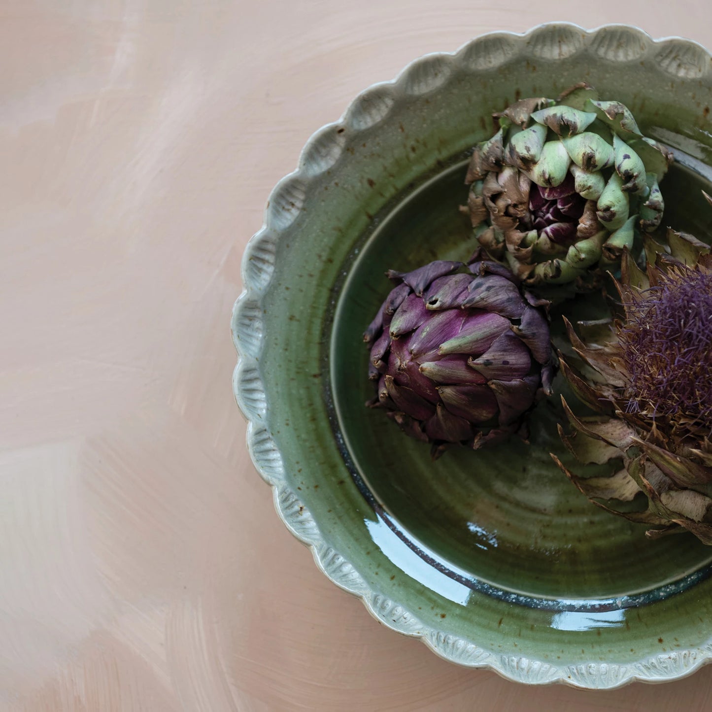 Scalloped Edge Serving Bowl