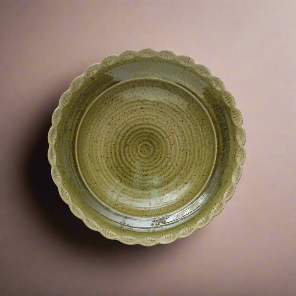 Scalloped Edge Serving Bowl