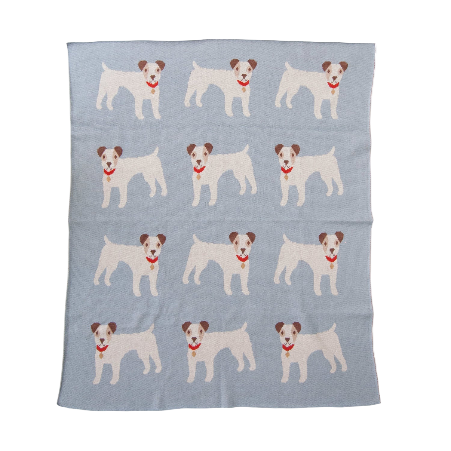 Cotton Knit Baby Blanket - Terrier