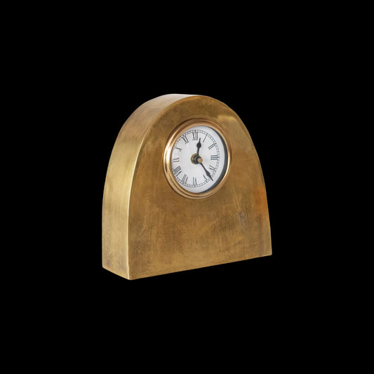 Arched Metal Mantel Clock