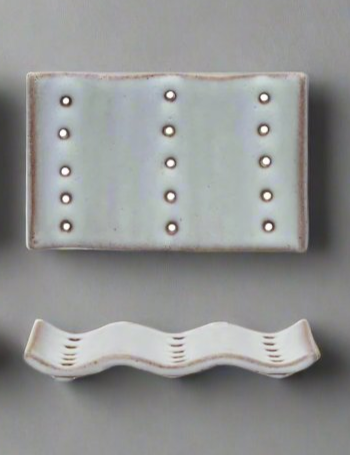 Stoneware Soap Dish -- 3 Styles