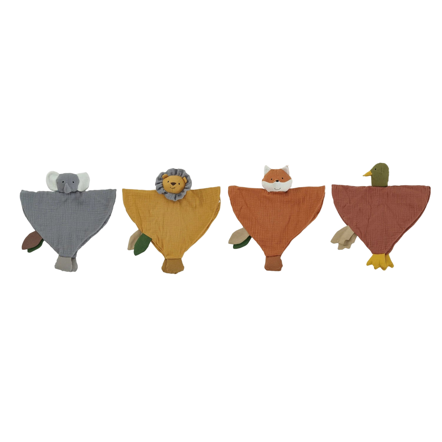 Cotton Plush Animal Snuggle -- 4 Styles