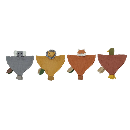 Cotton Plush Animal Snuggle -- 4 Styles