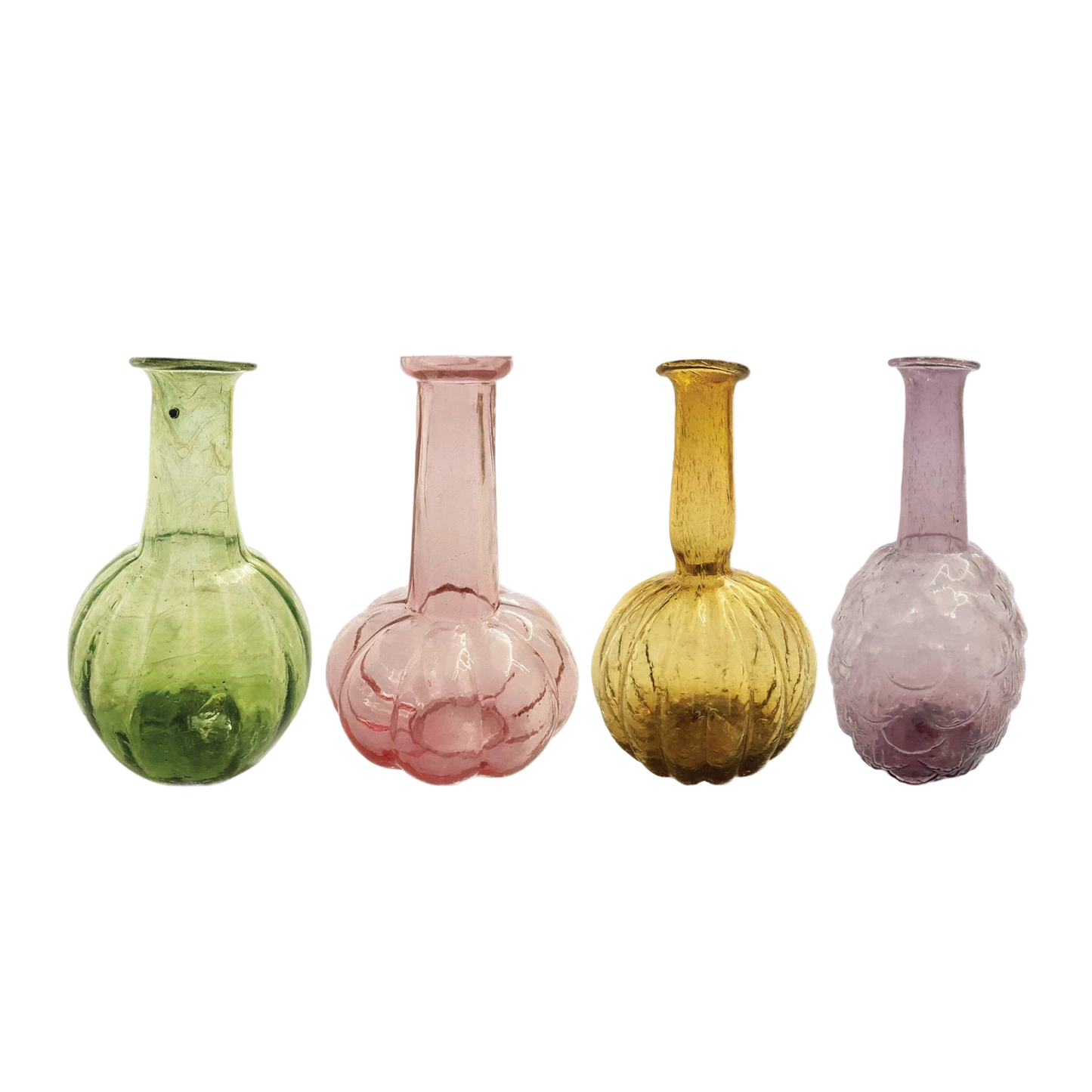 Hand-Blown Recycled Glass Vases - 4 styles