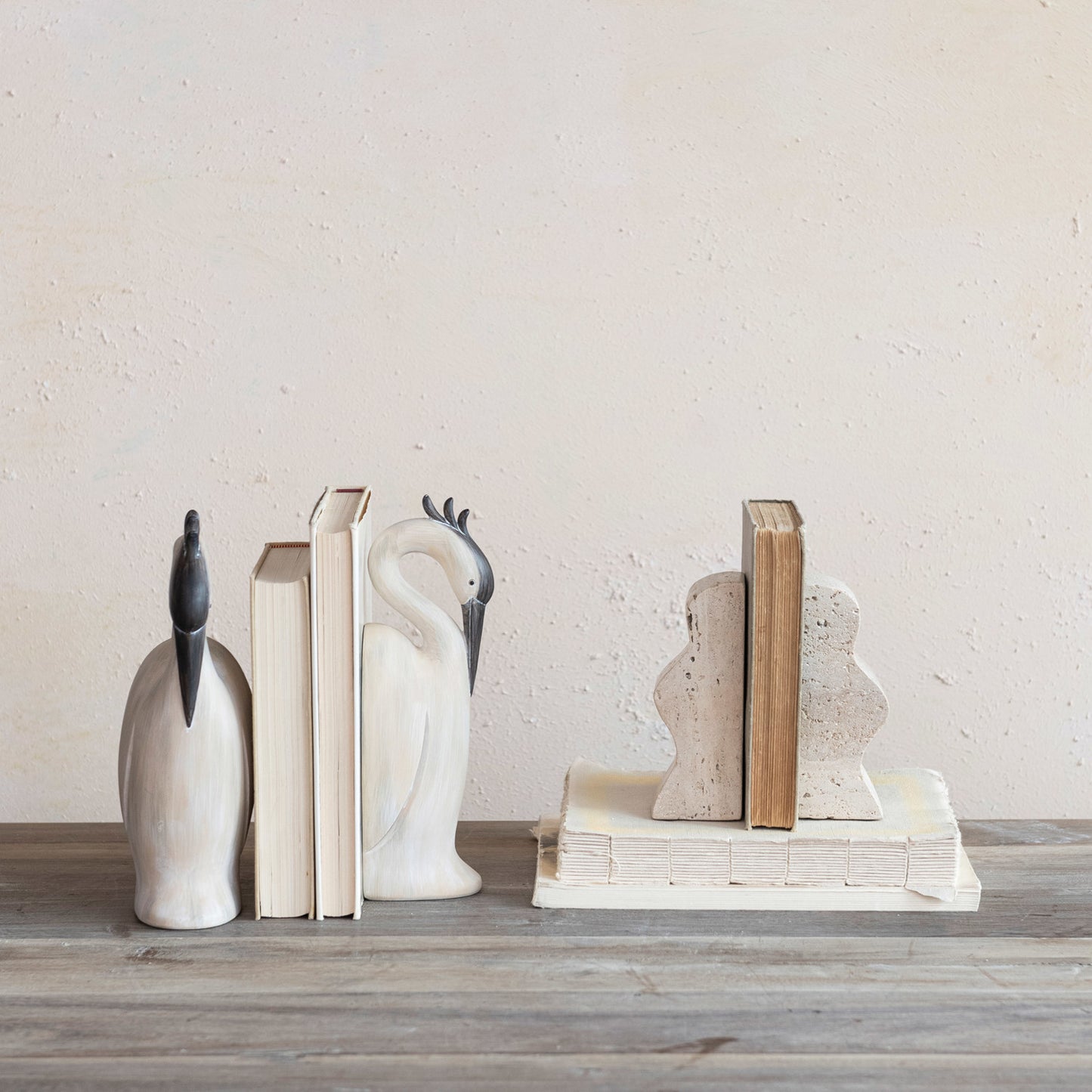 Heron Shaped Bookends