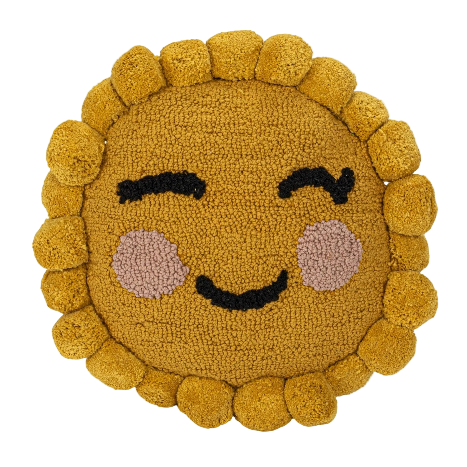 Round Tufted Sun Pillow