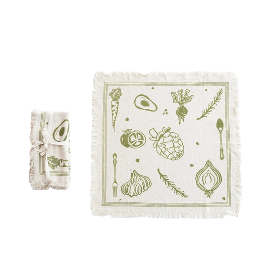 Vegetable Printed Napkins