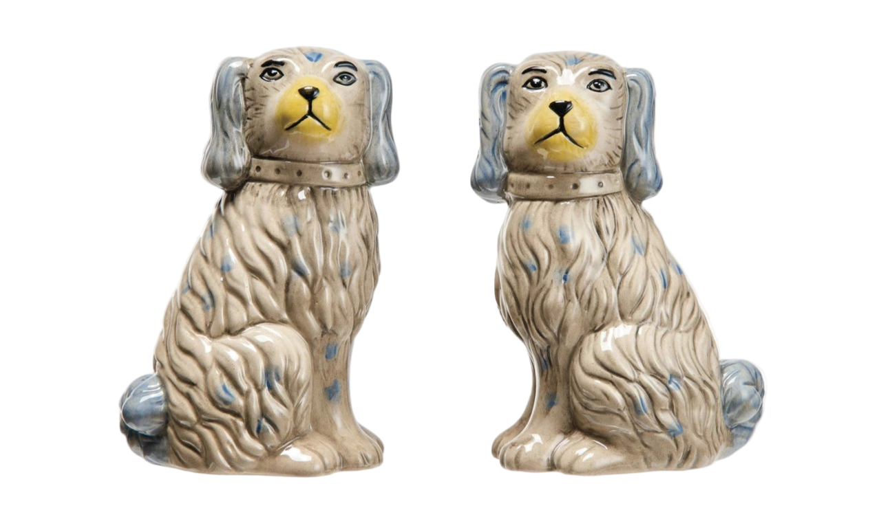 English Staffordshire Dog Vase - Large