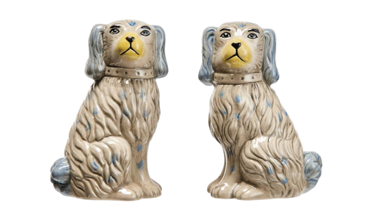 English Staffordshire Dog Vase - Large
