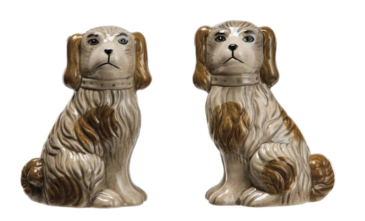 English Staffordshire Dog Vase - Small