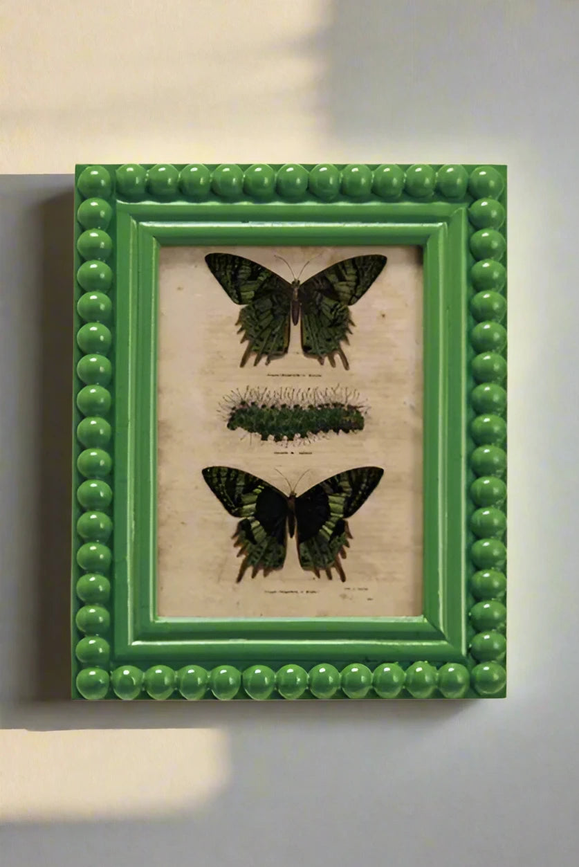 Hobnail Photo Frame -- Kelly Green