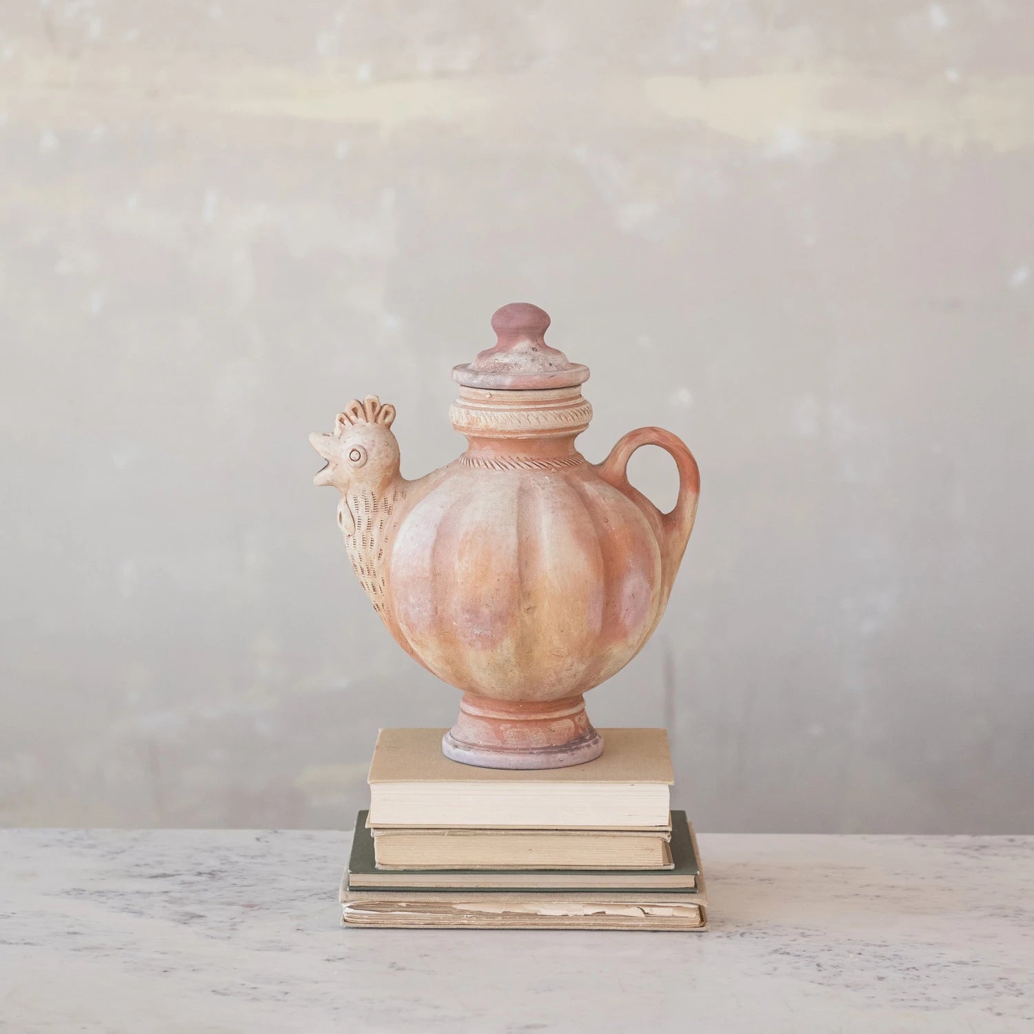 Terracotta Chicken Pitcher