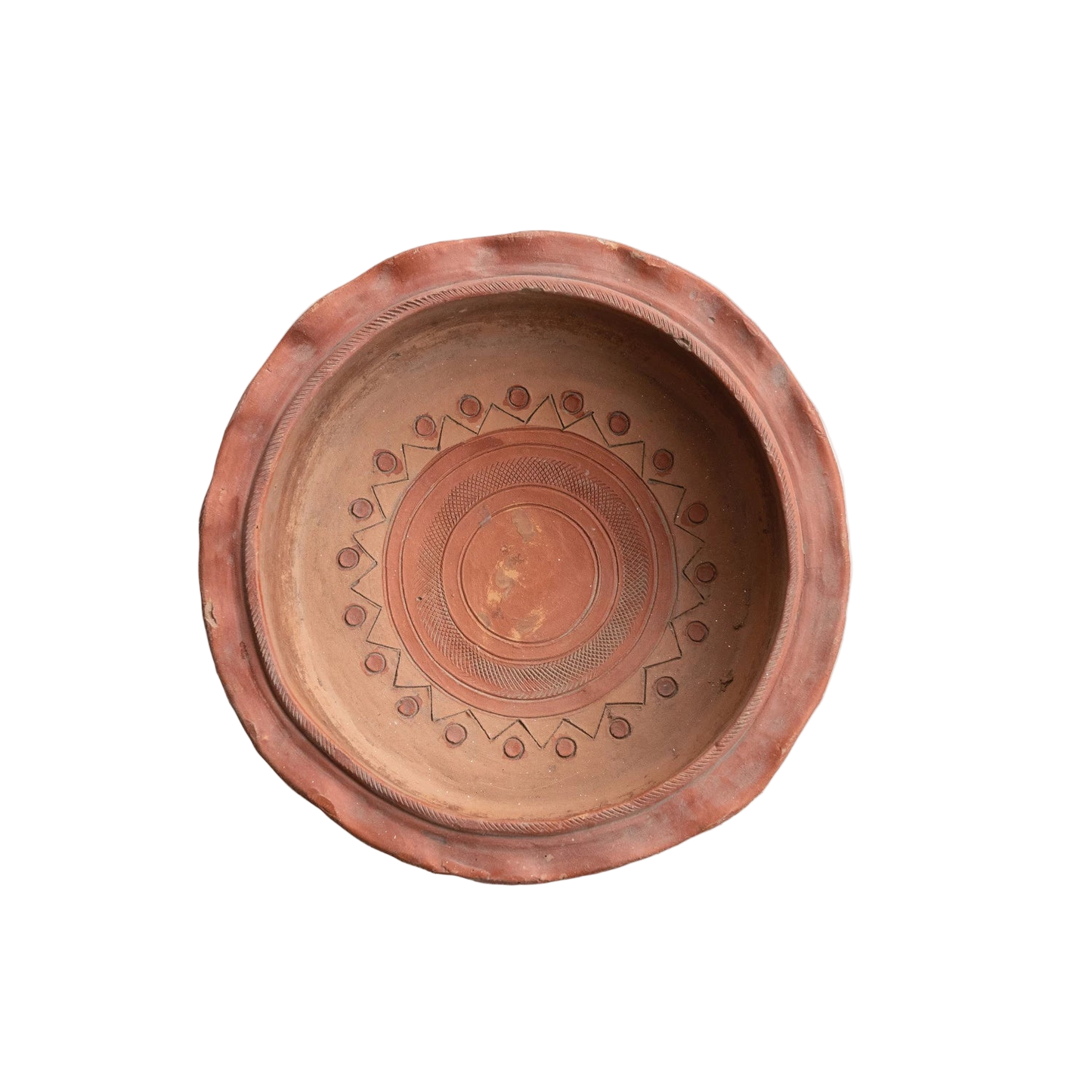 Ruffled Footed Low Bowl